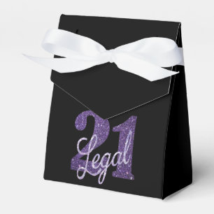 Ballotins 21 et juridique Purple Faux Parties scintillant