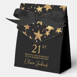 Ballotins 21st Birthday Gold Stars Thank You