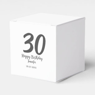 Ballotins 30e anniversaire ajouter nom date année noir modèl