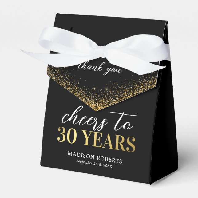 Ballotins 30e anniversaire Merci Black Gold Ballotin (Verso)