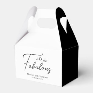 Ballotins 40 et fabuleux 40e anniversaire noir et blanc