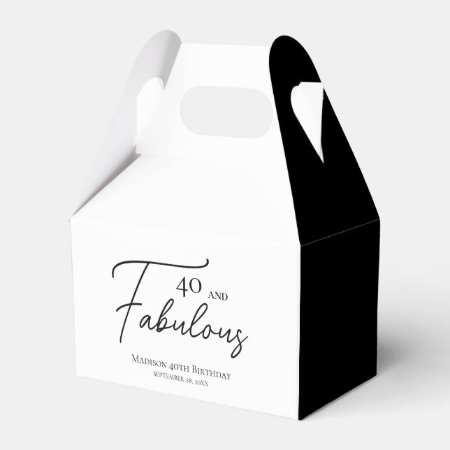 Ballotins 40 et fabuleux 40e anniversaire noir et blanc (Verso)