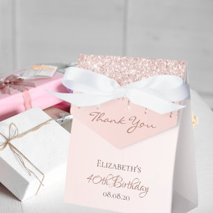 Ballotins 40e anniversaire rose or parties scintillant glam 