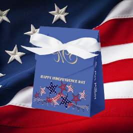 Ballotins 4 juillet Patriotic Stars Monogramme Custom Party
