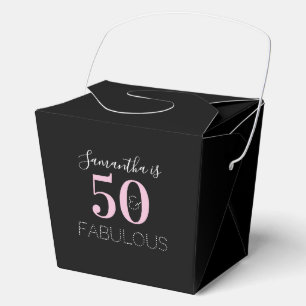 Ballotins 50 ans personnalisés et fabuleux Anniversaire Blac