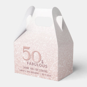 Ballotins 50 et fabuleux Anniversaire Rose Parties scintilla
