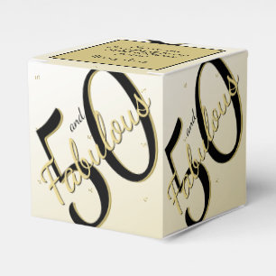 Ballotins 50 et fabuleux message d'anniversaire Black/Gold