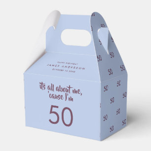 Ballotins 50e anniversaire bleu élégant Ballotin moderne