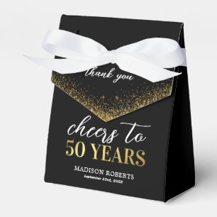 Ballotins 50e anniversaire Merci Black Gold