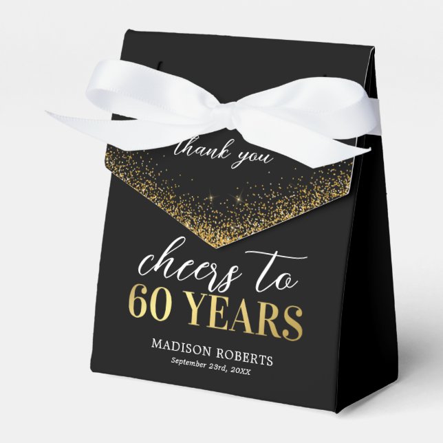 Ballotins 60e anniversaire Merci Black Gold Ballotin (Verso)