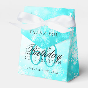 Ballotins 60e anniversaire Merci hiver Turquoise