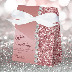 Ballotins 60e Anniversaire Rose Gold Élégant