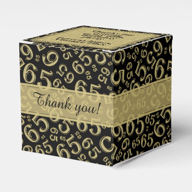 Ballotins 65e anniversaire Gold/Black Collage Motif (Verso)