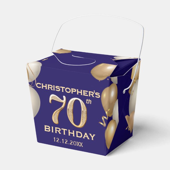 Ballotins 70e Anniversaire Marine Bleu et Ballons d'or (Verso)