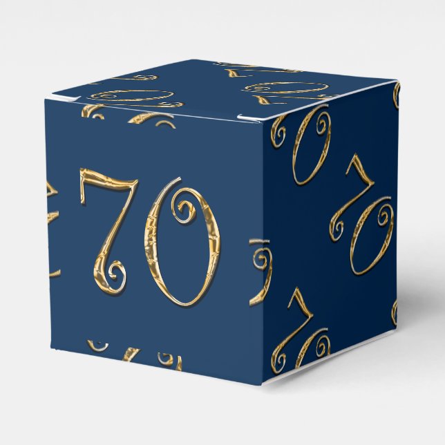 Ballotins 70e anniversaire | MENS or bleu (Verso)