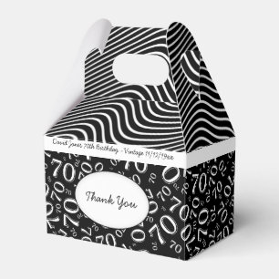 Ballotins 70e anniversaire noir/blanc Motif numérique