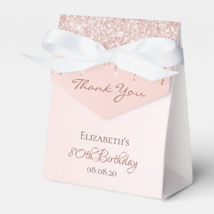 Ballotins 80e anniversaire rose or parties scintillant glam 