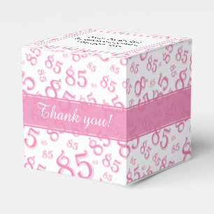 Ballotins 85e Motif de nombre aléatoire rose/blanc