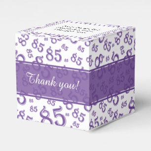 Ballotins 85e Motif de numéro aléatoire violet/blanc