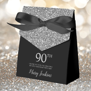 Ballotins 90e anniversaire Black Silver Parties scintillant