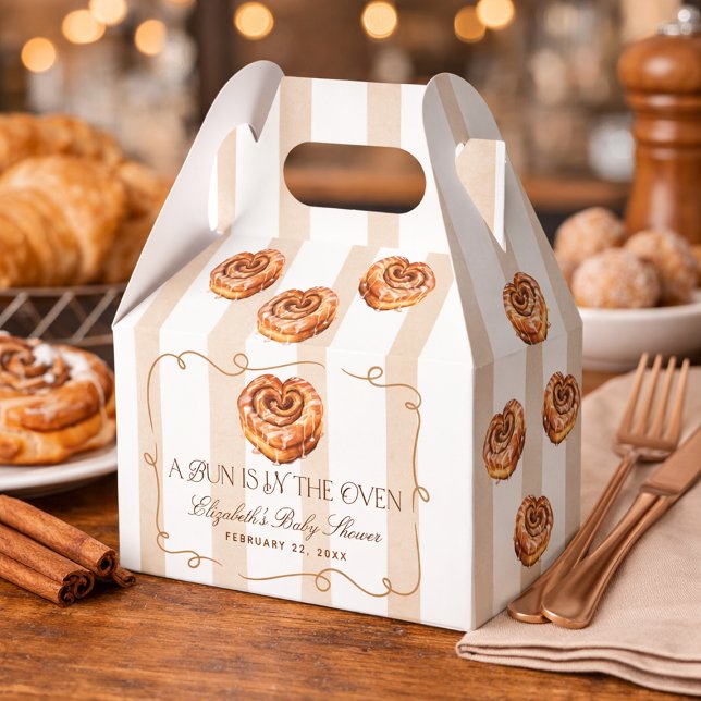 Ballotins A Bun in the Oven Cinnamon Roll Theme Baby Shower (A Bun in the Oven Cinnamon Roll Theme Baby Shower Favor Boxes)