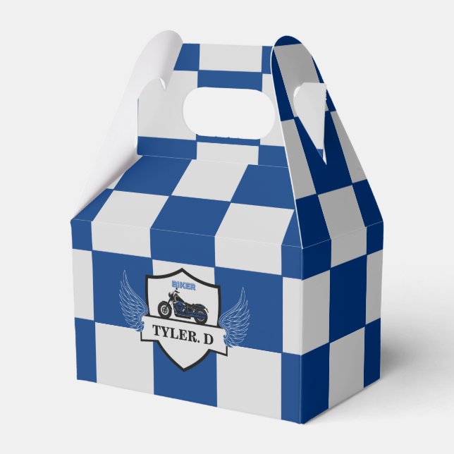 Ballotins À damiers bleu et gris (Verso)
