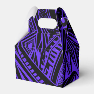 Ballotins Abstrait Tribal Noir Et Violet