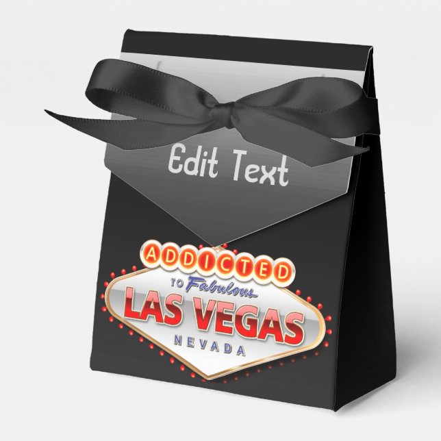 Ballotins Addicted to Las Vegas, Nevada Funny Sign (Verso)