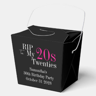 Ballotins Adieu 20 ans Fête d'anniversaire 30 ans Noir Rose
