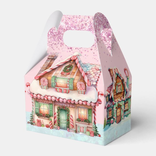 Ballotins Adorable Pink Pastel Maison en pain d'épices (Verso)