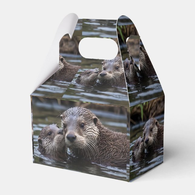Ballotins **"Adrift in Love : Mummy and Baby Otter"** (Verso)