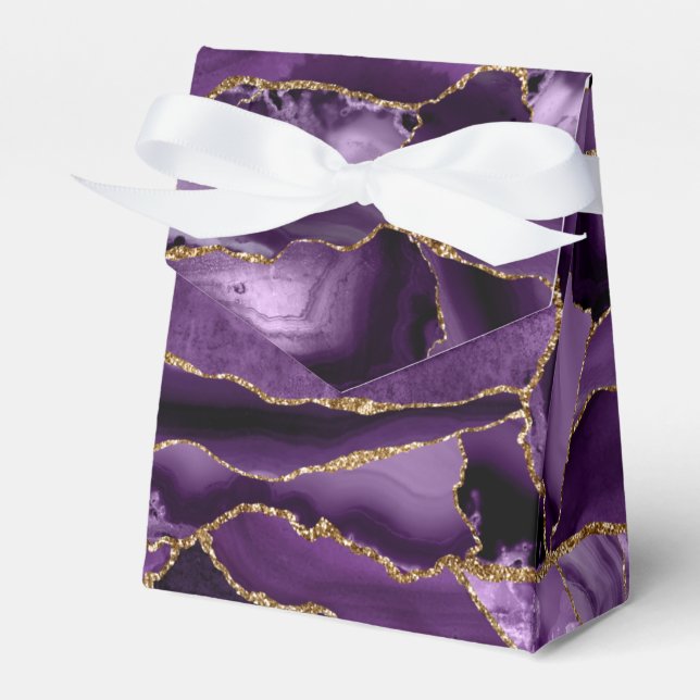 Ballotins Agate de parties scintillant violet et or (Verso)