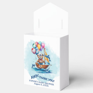 Ballotins Ahoy C'Est Un Garçon Baby shower À Thème Nautique