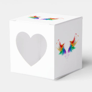 Ballotins Ailes fluffy arc-en-ciel