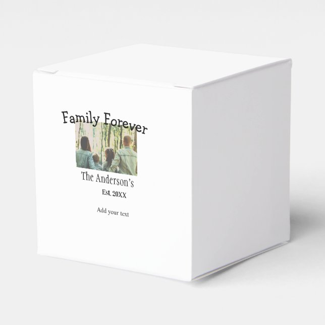 Ballotins Ajouter le nom de famille photo année rustique vin (Verso)