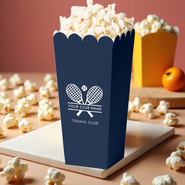Ballotins Ajouter Nom du club Pelouse Tennis Team Navy Blue  (Add Club Name Lawn Tennis Team Navy Blue Custom Favor Boxes)