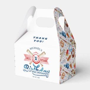 Ballotins All-Star Baseball 1er Anniversaire Fête Faveur Box