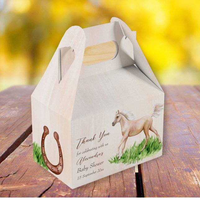 Ballotins Allez bébé aller courir cheval beige baby shower f (Créateur téléchargé)