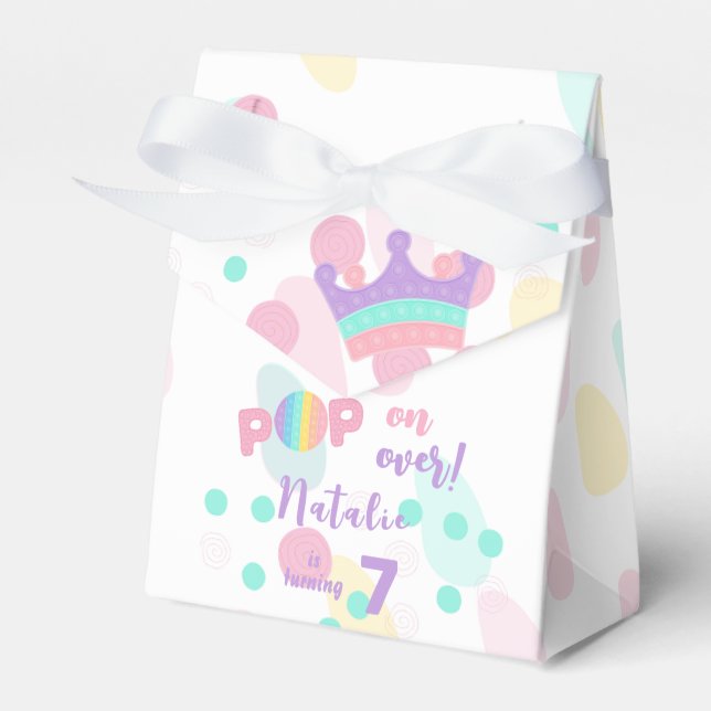 Ballotins Allez-y ! Pastel pop it anniversaire enfant (Verso)