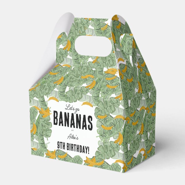 Ballotins Allons-y Bananas Banana Tropical Birthday Theme (Verso)