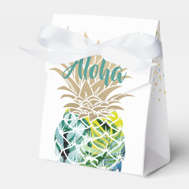 Ballotins Aloha Aquarelle Ballotin d'ananas tropical (Verso)