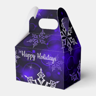 Ballotins Amethyst Purple Flocon de neige Motif Gable