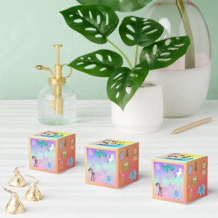 Ballotins Amis Animaux Charmants Baby Shower Couleurs Arrièr