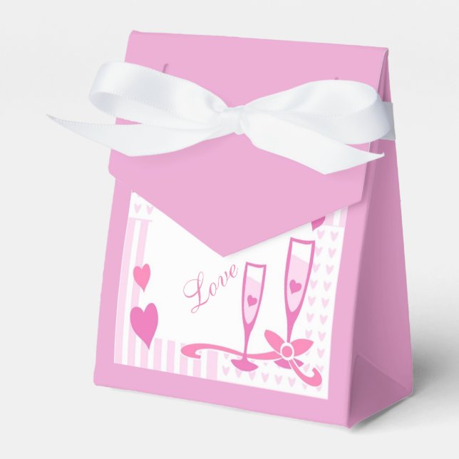 Ballotins Amour, Champagne & Coeurs Ballotin de tente rose p (Verso)