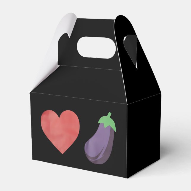 Ballotins Amour Eggplant Funny Gay Pride LGBTQ (Verso)