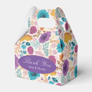 Ballotins Amour Fleurissant Floral Romantique Rose Violet Ma