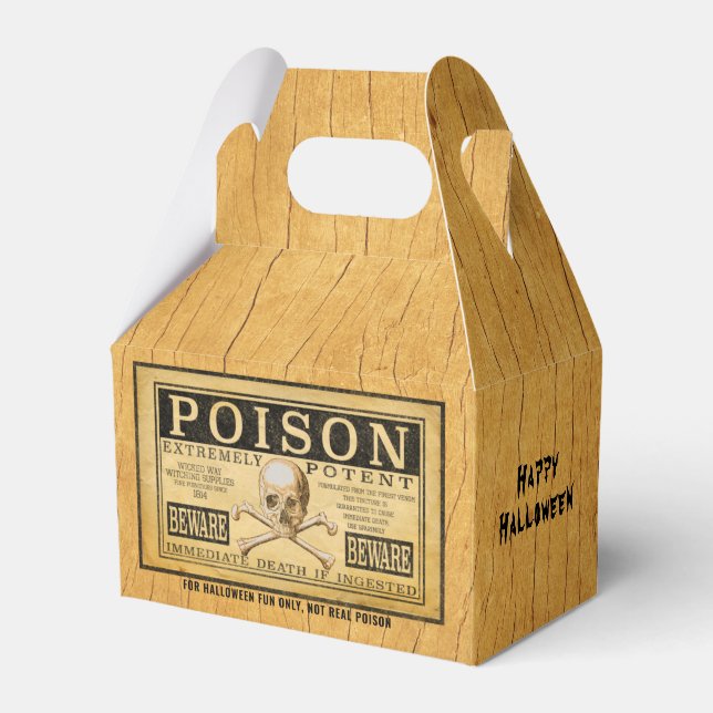 Ballotins Amusant "POISON" Halloween Design (Verso)