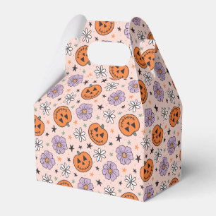 Ballotins Amusants Citrouilles d'Halloween et Fleurs Motif