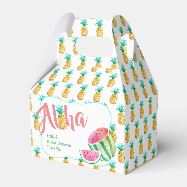 Ballotins Ananas Ballotin à pignon tropical (Verso)