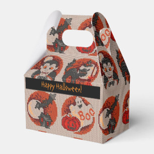 Ballotins Ancien Ballotin Halloween Faux Cross-Stitch